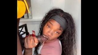 cute ebony beasuty larissa blows and takes jasons big bbc