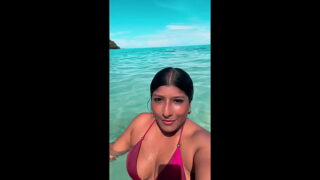 Ebony Hot babe pamela loves a strangers cock