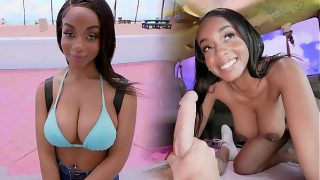 Hot black amateur Lily Starfire accepts money to get naked