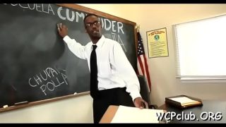 Hot black beauty sex with her teacher