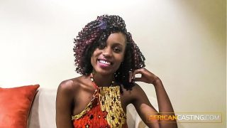 Smiling Ebony Cutie in POV Casting Fucked Hard by BWC
